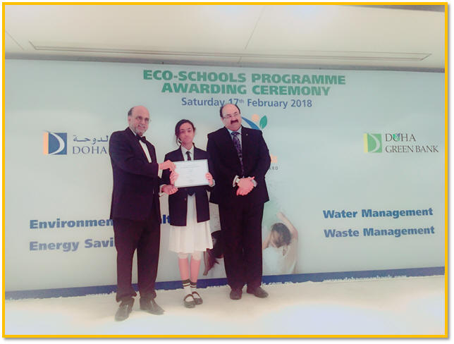 Bank Presents Eco Schools Awards To Dps Mis 2018 Doha
